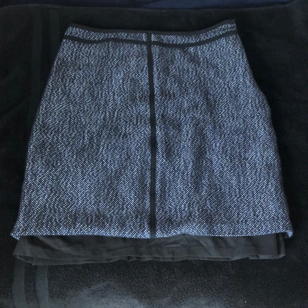 PreLoved Anne Klein Blue Herringbone Skirt 10